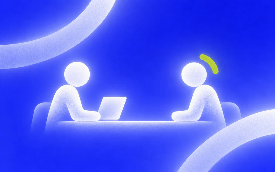 Illustration of a technology hiring interview